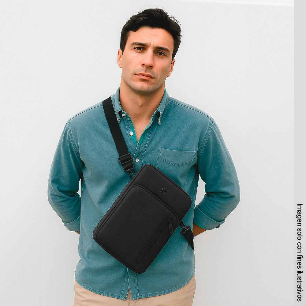 Bolso organizador para tablet hasta 12" KTS-500 Klip color negro