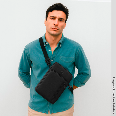 Bolso organizador para tablet hasta 12" KTS-500 Klip color negro