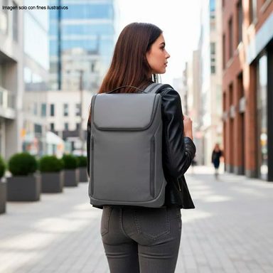 Mochila para laptop 15,6” y Tablet hasta 13” KNB-905GR Klip, Color gris