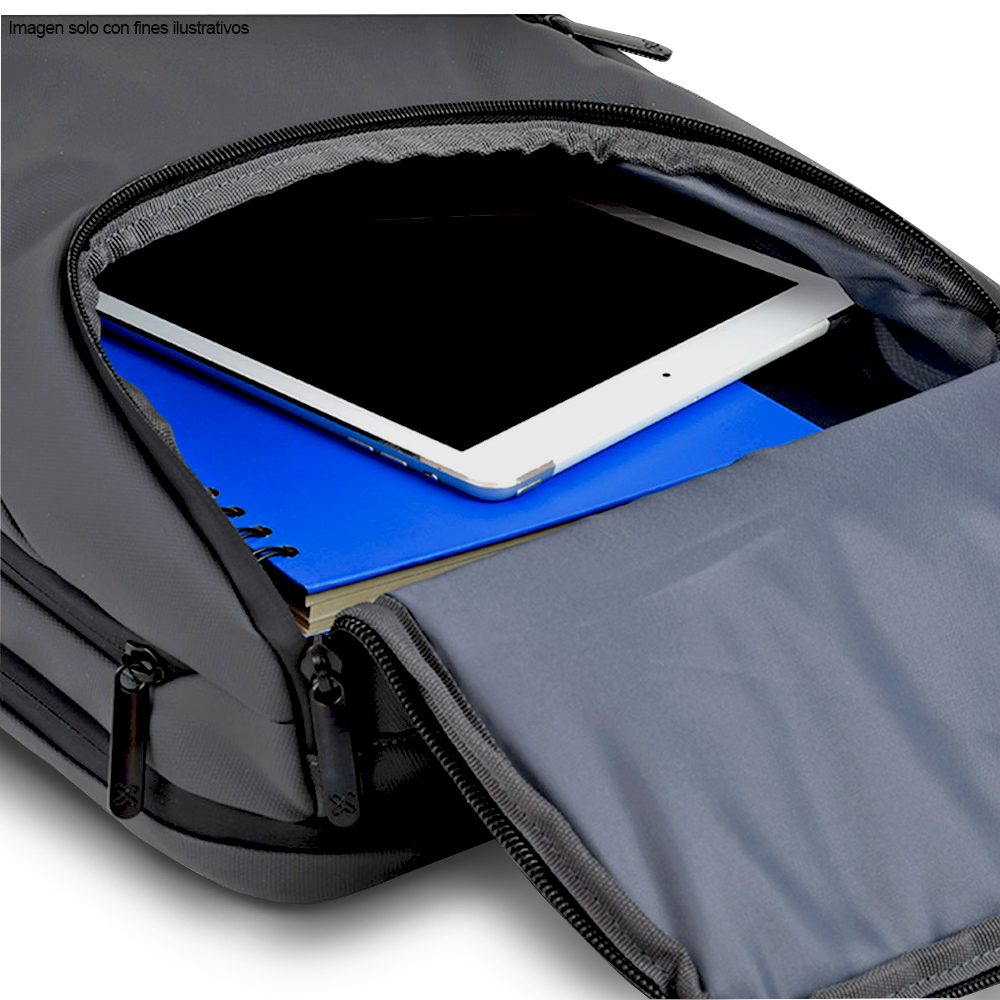 Mochila para laptop 15,6” y Tablet hasta 13” KNB-905GR Klip, Color gris