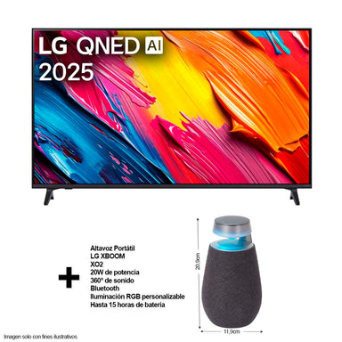 Televisor Smart 65" 65QNED70ASA QNED LG 4K + GRATIS Bocina XO2 LG