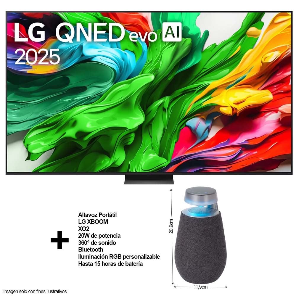 Televisor Smart 100" 100QNED86AS QNED LG 4K ULTRA HD + GRATIS Bocina XO2 LG