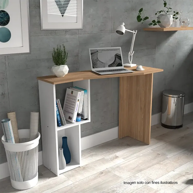 Escritorio ES15403 Color amaretto + blanco