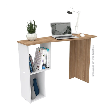 Escritorio ES15403 Color amaretto + blanco