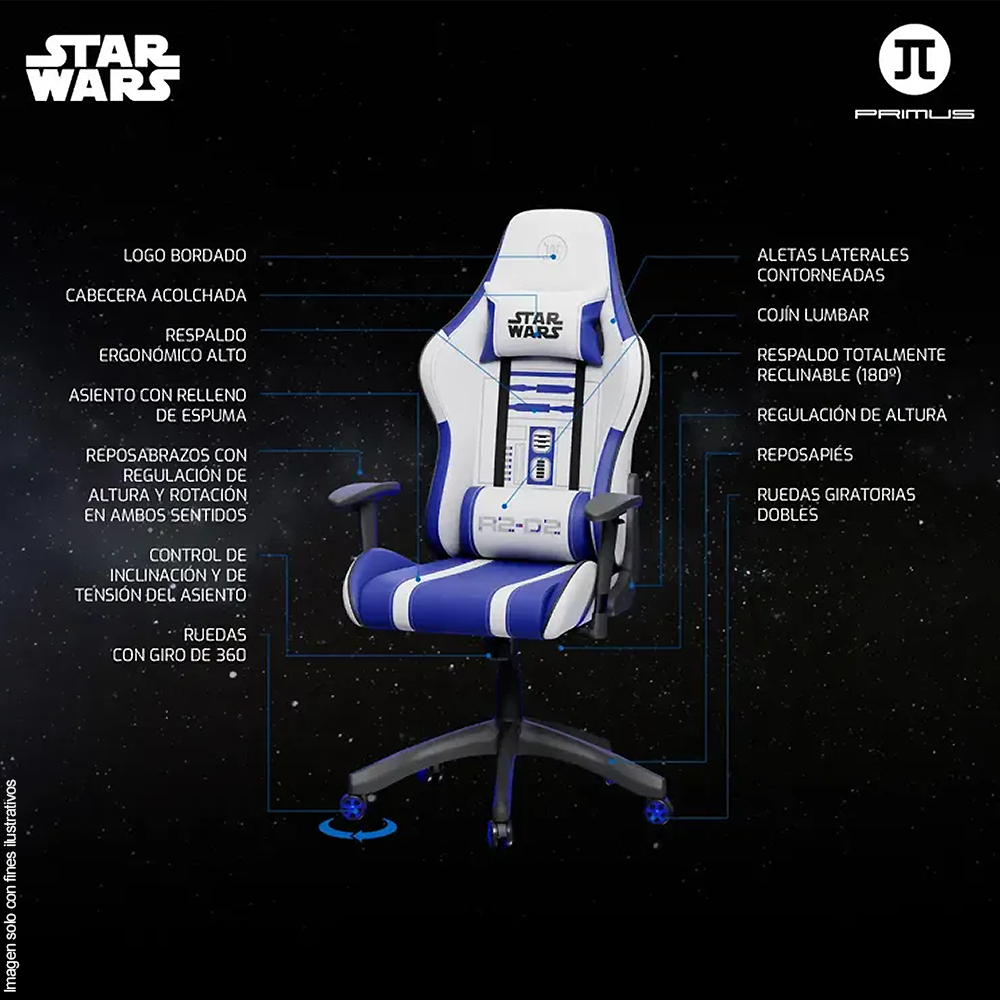 Silla Gaming PCH-S104DR (R2-D2) Primus Thronos 100T