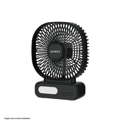 Abanico portátil FN6BAT19B  Sankey color negro
