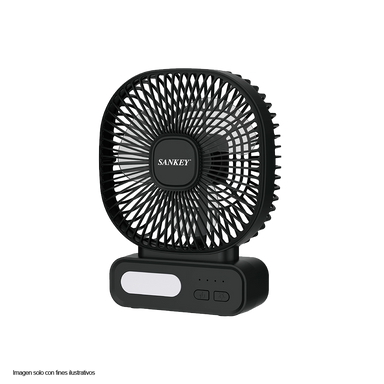 Abanico portátil FN6BAT19B  Sankey color negro