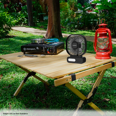 Abanico portátil FN6BAT19B  Sankey color negro