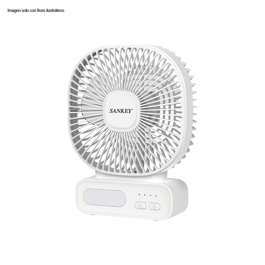 Abanico portátil FN6BAT21W  Sankey color blanco