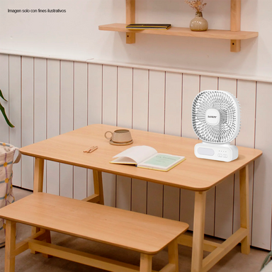 Abanico portátil FN6BAT21W  Sankey color blanco