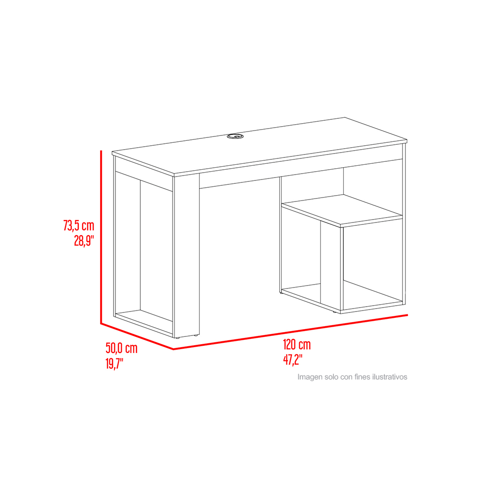 Escritorio Astana EFW 11111 color Fresno Europeo y Wengue
