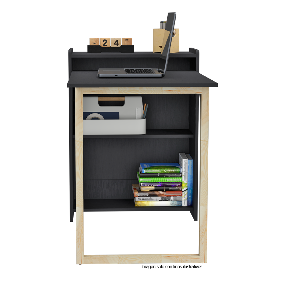 Escritorio plegable Lesli ELW 11969 color wengue