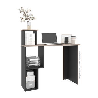 Escritorio Newvillet EWB 12658 color Wengue  + bardolino wengue