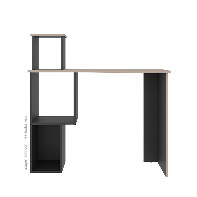 Escritorio Newvillet EWB 12658 color Wengue  + bardolino wengue