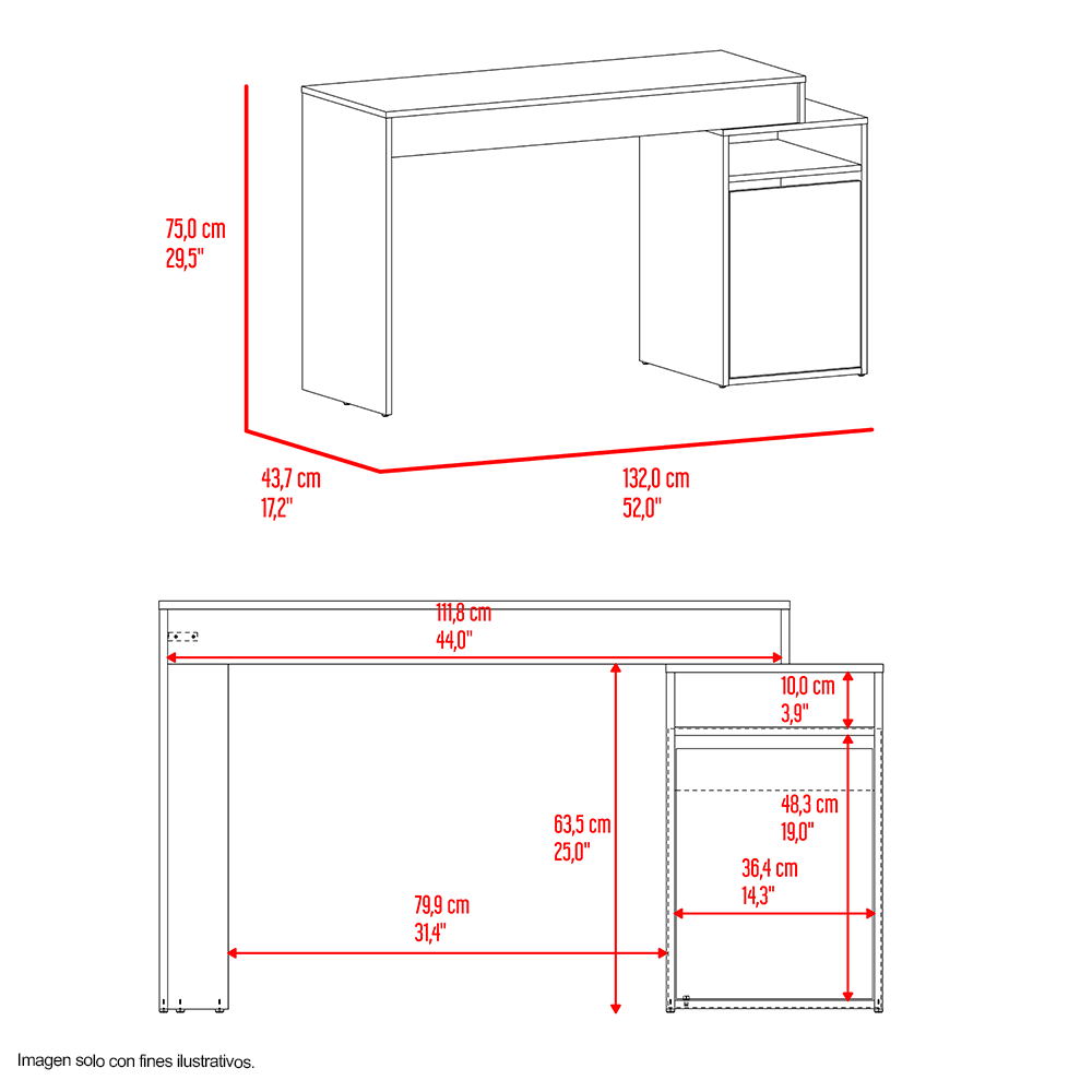 Escritorio Normany EAM 13160