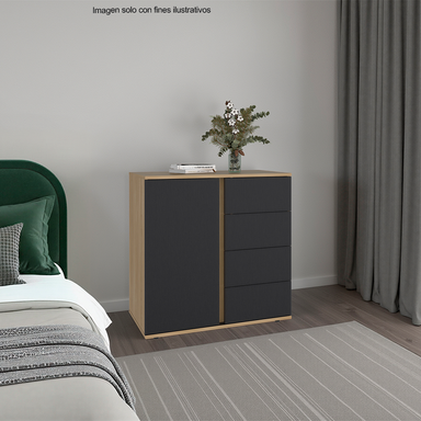 Cómoda Azucena modelo 13577 color Fresno Europeo Wengue