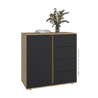 Cómoda Azucena modelo 13577 color Fresno Europeo Wengue