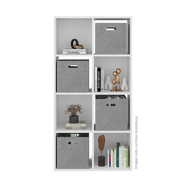 Organizador Cubico LENA, BLB 13578, color blanco MQZ Cajas de tela