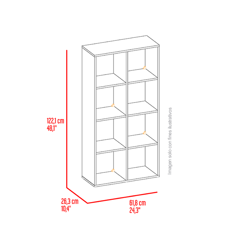 Organizador Cubico LENA, BLB 13578, color blanco MQZ Cajas de tela