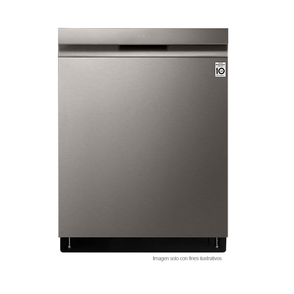 Lavaplatos empotrable de 24” Smart Direct Drive LDP6810BD LG, sistemas QuadWash y TrueSteam