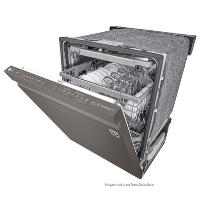 Lavaplatos empotrable de 24” Smart Direct Drive LDP6810BD LG, sistemas QuadWash y TrueSteam