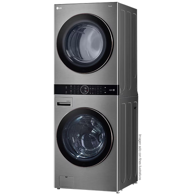 Centro de lavado eléctrico 22Kg WK22VS6PE LG, color silver, motor inverter, conectividad ThinQ