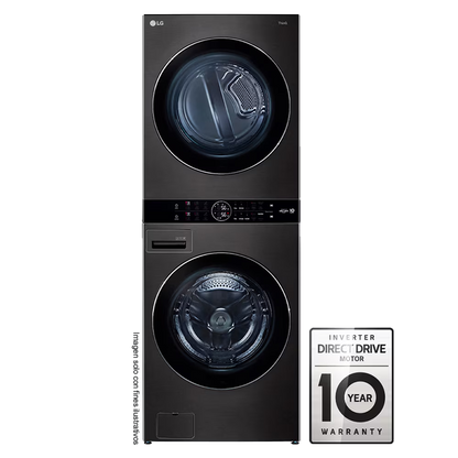 Centro de lavado a gas 25kg | WK25BS6 LG | panel central táctil | INVERTER DD | tecnología Smart ThinQ