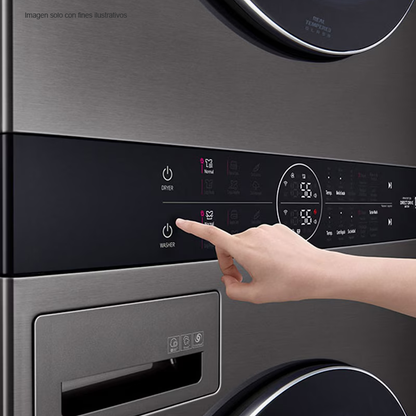 Centro de lavado a gas 25kg | WK25BS6 LG | panel central táctil | INVERTER DD | tecnología Smart ThinQ
