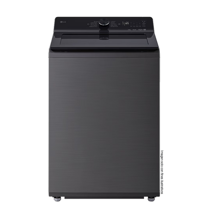 Lavadora 23kg carga superior WT23PBTX6A LG, control de perilla + panel LED táctil.