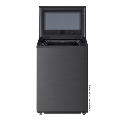 Lavadora 23kg carga superior WT23PBTX6A LG, control de perilla + panel LED táctil.