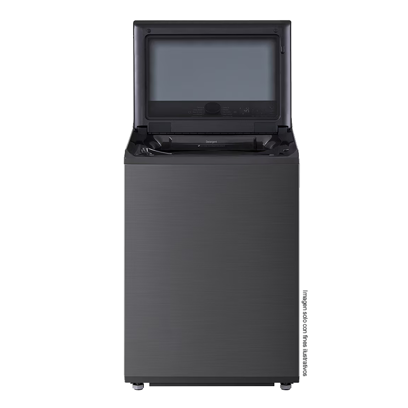 Lavadora 23kg carga superior WT23PBTX6A LG, control de perilla + panel LED táctil.