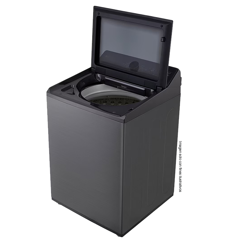 Lavadora 23kg carga superior WT23PBTX6A LG, control de perilla + panel LED táctil.