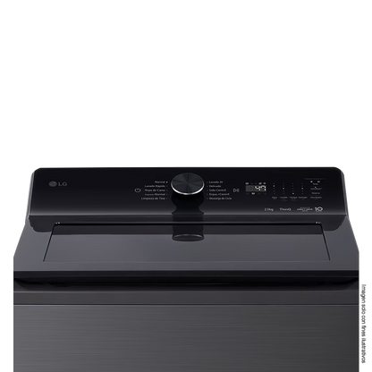 Lavadora 23kg carga superior WT23PBTX6A LG, control de perilla + panel LED táctil.