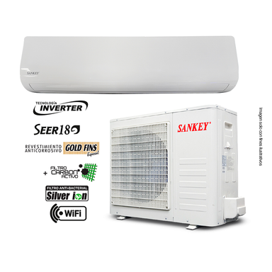 Aire acondicionado 36000 BTU inverter ES36IN17WA Sankey Wi-Fi SEER 18