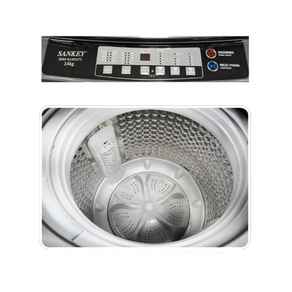 Lavadora automática 14kg WM-A1491PS  Sankey, tina de acero inoxidable, color gris