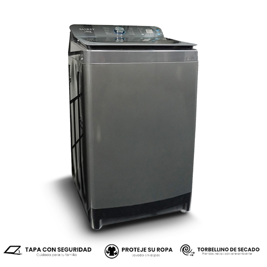 Lavadora automática 16kg WM-A1691PF Sankey tambor de acero inoxidable tapa con seguridad y cierre suave