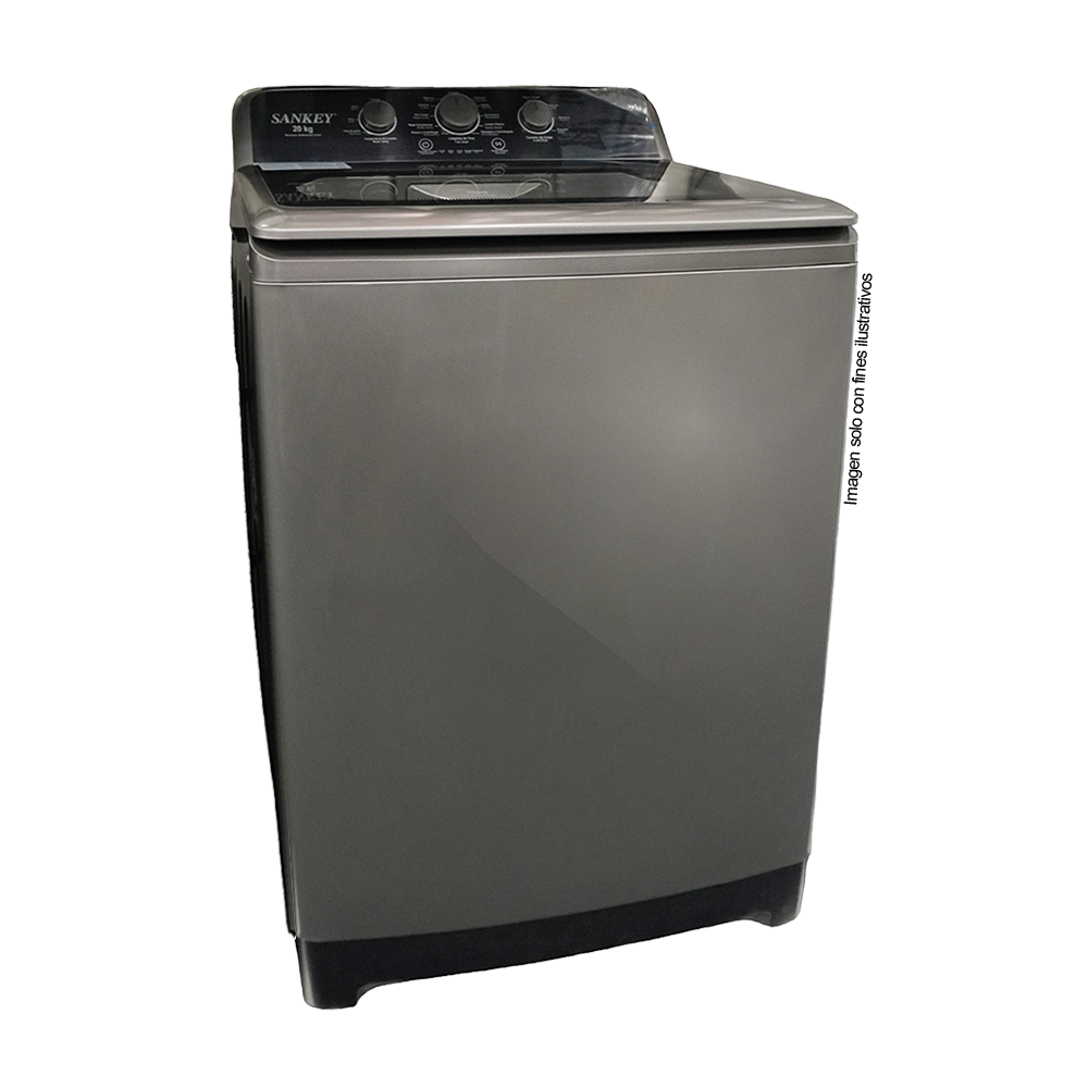 Lavadora automática 20kg WM-A2091PGF Sankey, tina de acero inoxidable tapa de cierre suave.