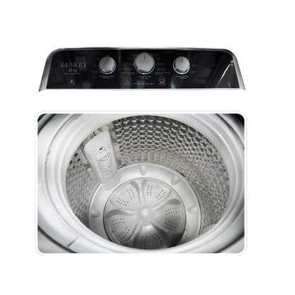 Lavadora automática 20kg WM-A2091PGF Sankey, tina de acero inoxidable tapa de cierre suave.