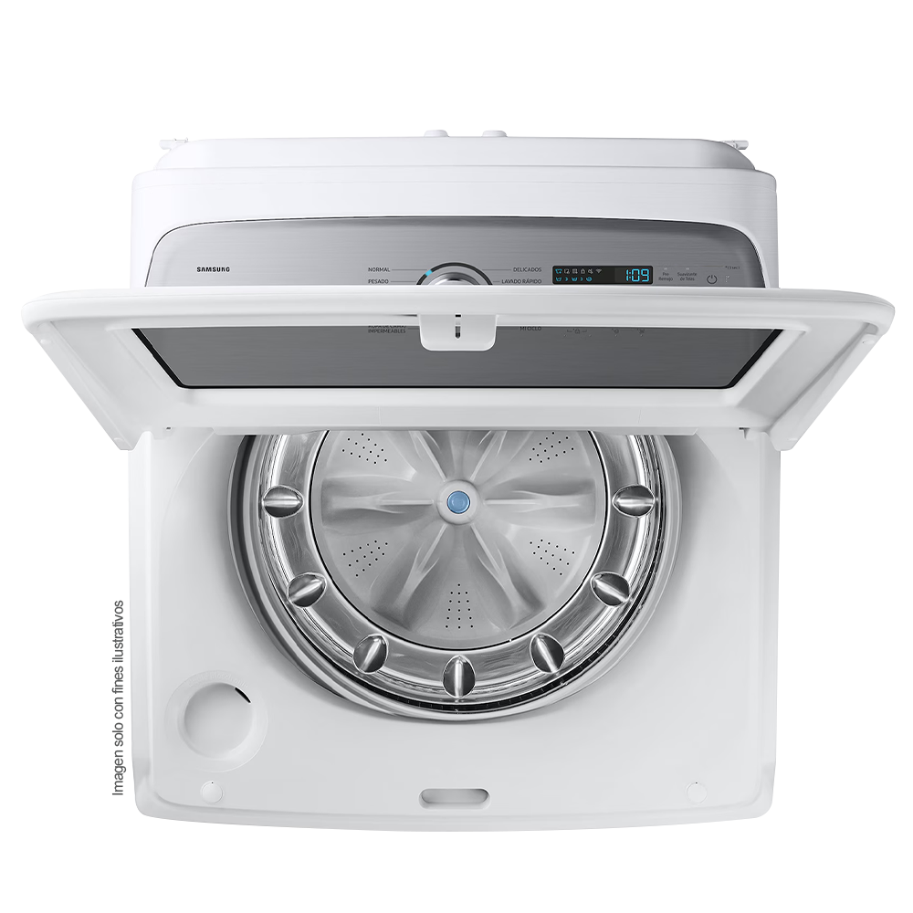 Lavadora carga superior 26kg (5.2pc) WA26DG5500AWAP Samsung, SmartThings Wi-Fi integrado