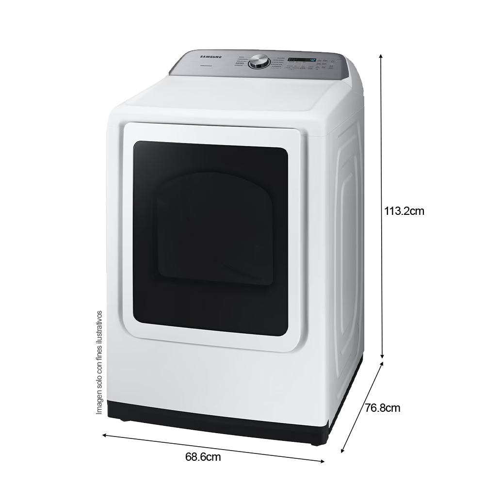 Secadora a gas 22kg DV24A5370PW/AP Samsung, smart chek, steam