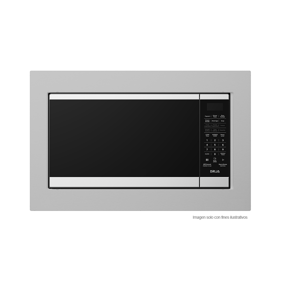 Horno microondas empotrable EMPOLI 62L-1 Drija, 75.5cm capacidad 62litros, acero inoxidable control digital