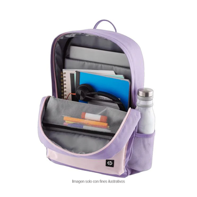 Mochila HP Campus 7J597AA color lavanda para laptop hasta 15.6"