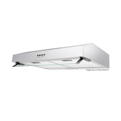 Extractor de grasa 76cm CM7645UIW0 Mabe, acero inoxidable 3 niveles de extracción