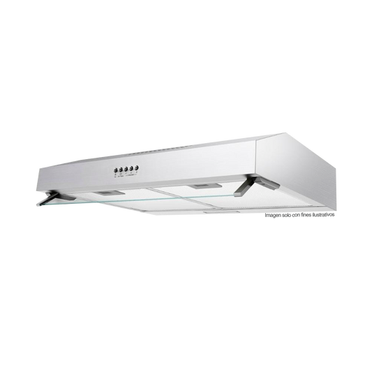 Extractor de grasa 76cm CM7645UIW0 Mabe, acero inoxidable 3 niveles de extracción