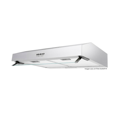Extractor de grasa 76cm CM7645UIW0 Mabe, acero inoxidable 3 niveles de extracción