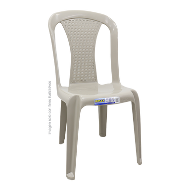 Silla plástica Samba 11489-XP, color taupe.