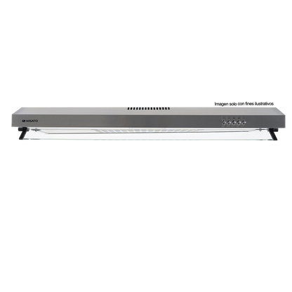 Extractor de grasa 30" NPE-79XDM NIsato, acero inoxidable, iluminación LED, 3 velocidades.