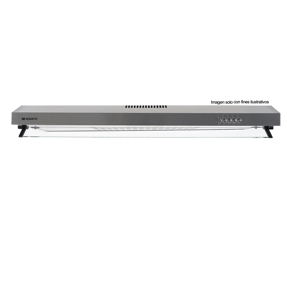 Extractor de grasa 30" NPE-79XDM NIsato, acero inoxidable, iluminación LED, 3 velocidades.