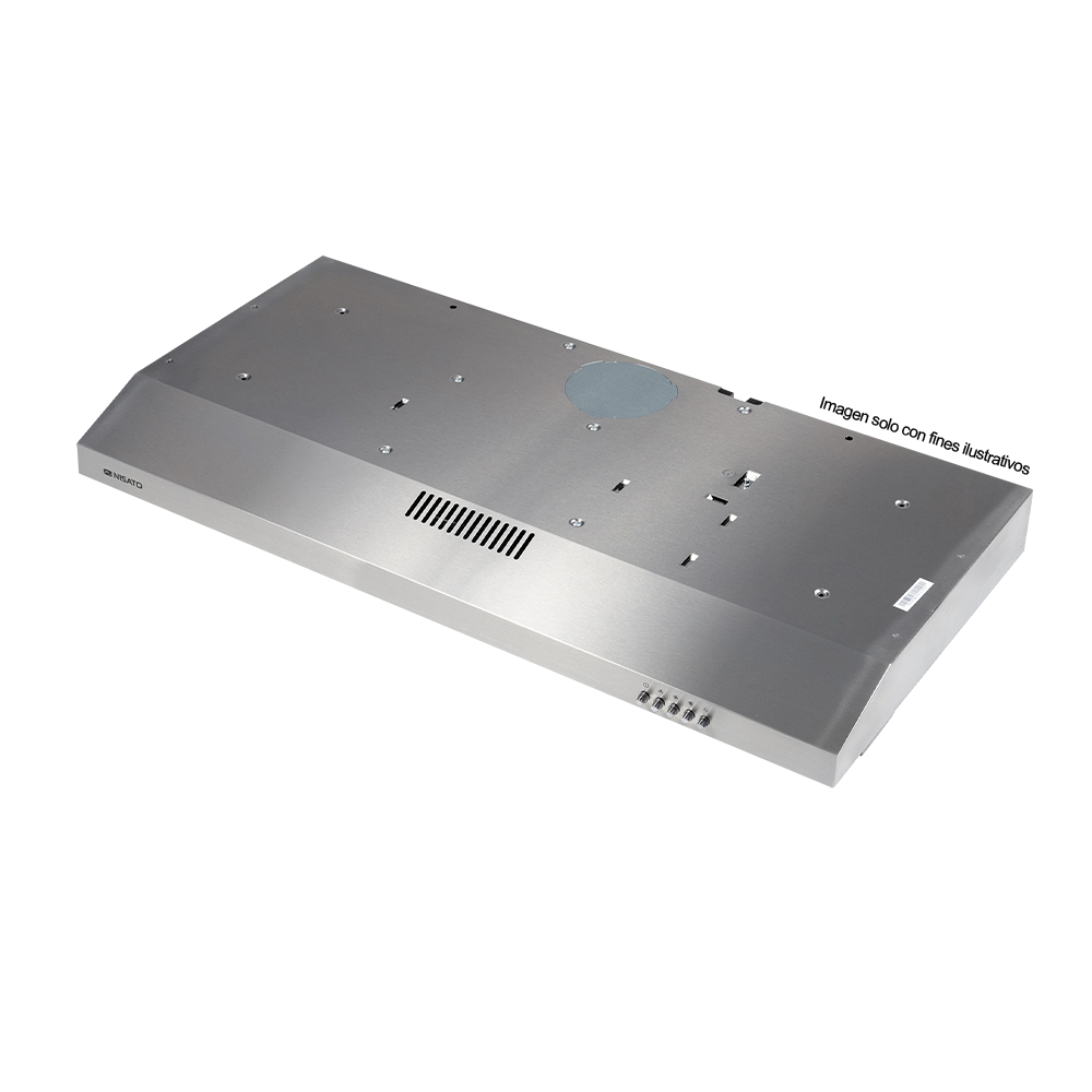 Extractor de grasa 30" NPE-79XDM NIsato, acero inoxidable, iluminación LED, 3 velocidades.