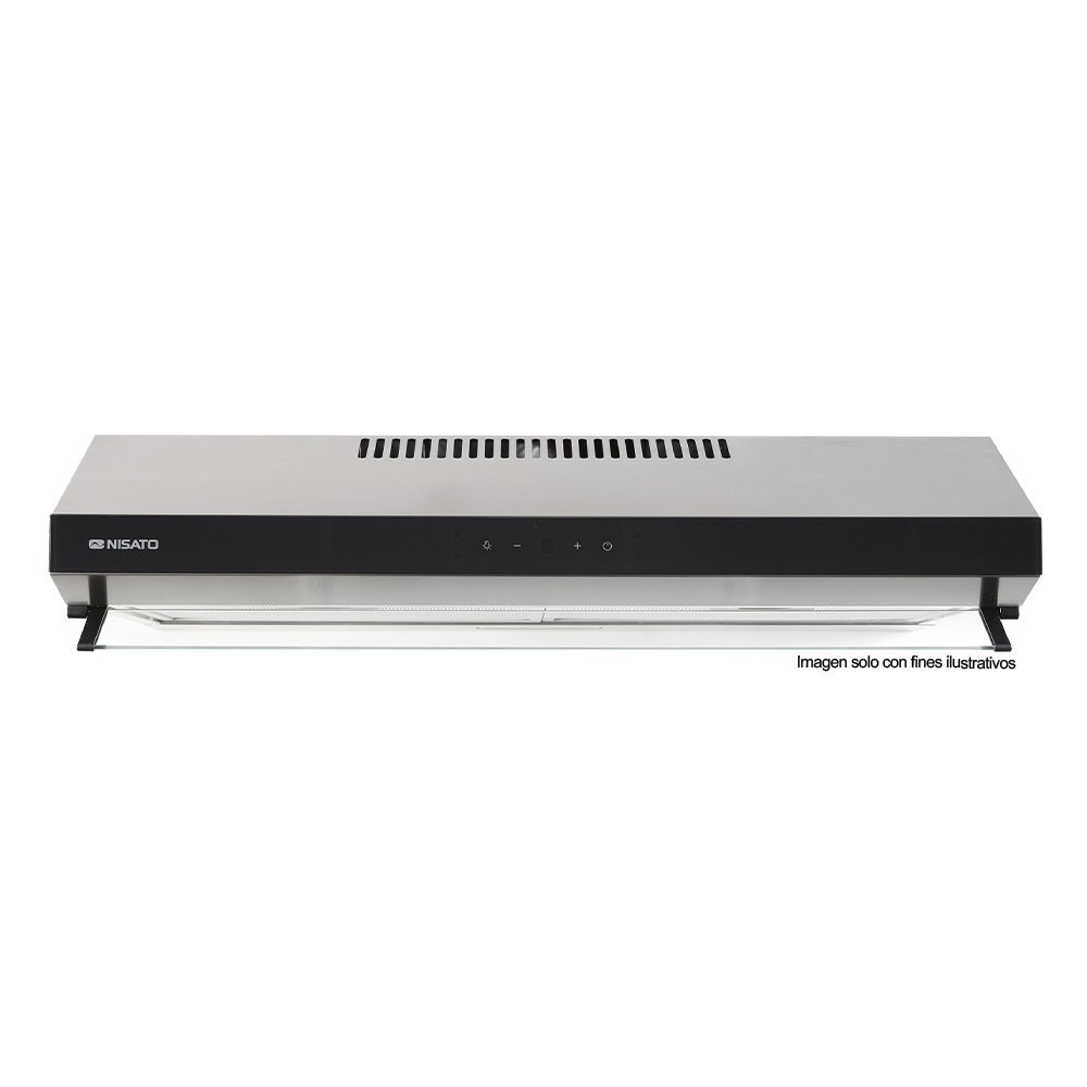 Extractor de grasa 30" NPE-80XDM NIsato, acero inoxidable, iluminación LED, 3 velocidades.